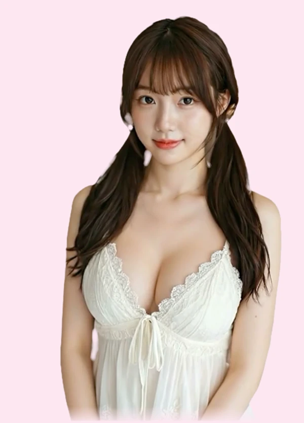 AI 婷婷桌面陪伴角色素材，粉色圖片背景